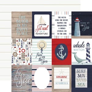 Carta Bella: 3x4 Journaling Cards - By The Sea