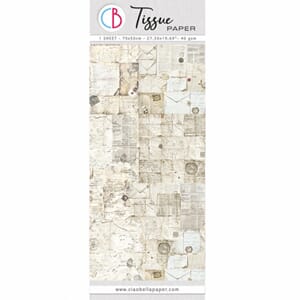 Ciao Bella - Tissue Paper 70x50cm Antique Handwritten Letter