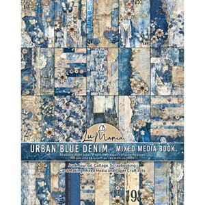 Ciao Bella - Urban Blue Denim A4 Maxi Mixed Media Book
