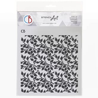 Ciao Bella - Texture Stencil 8x8 Inch Vibrant Blossoms