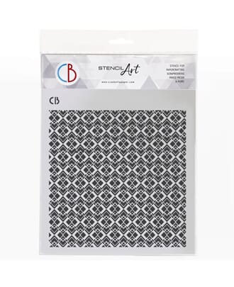 Ciao Bella - Texture Stencil 8x8 Inch Regal Symmetry