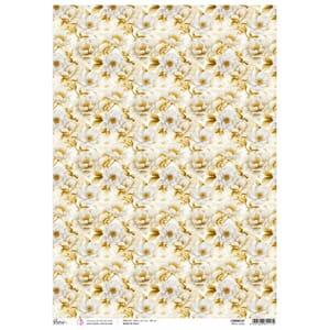 Ciao Bella - Blessing Day A3 Rice Paper White Roses