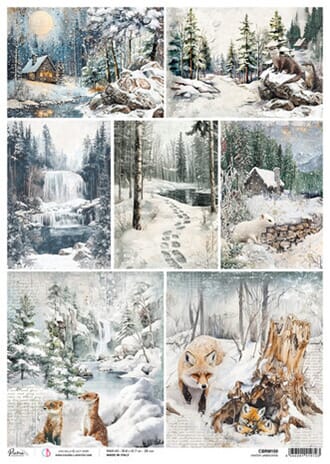 Ciao Bella - Forest Tales A3 Rice Paper Winter Landscapes