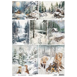 Ciao Bella - Forest Tales A3 Rice Paper Winter Landscapes