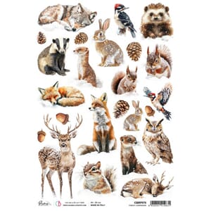Ciao Bella - Forest Tales A4 Rice Paper Forest Companions