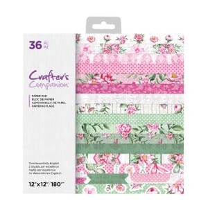 Crafters Comp. - Quintessentially Engl Paper Pad, 12x12 inch