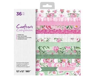 Crafters Comp. - Quintessentially Engl Paper Pad, 12x12 inch