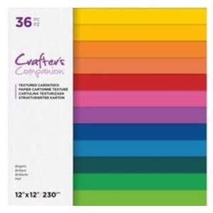 Crafters Comp. - Brights Textured Cardstock, 12x12