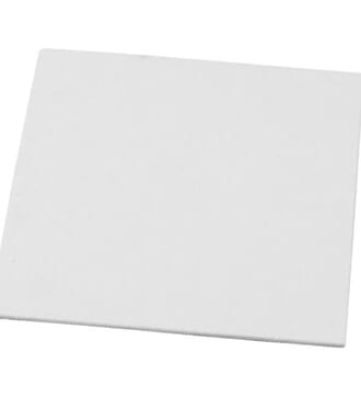 Maleplate / lerret - Hvit, str 15x15 cm, 1 stk