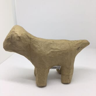 Pappmache: Minidyr - Hund, H: 8-12 cm, 1 stk