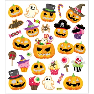 Stickers - Halloween Gresskar, str 15x16.50 cm, 1 ark
