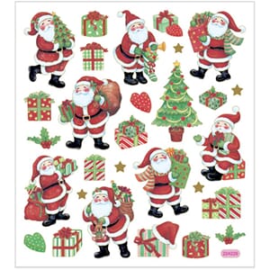 Stickers - Klassiske julefigurer, str 15x16.50 cm, 1 ark