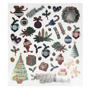 Stickers - Antique Christmas, str 15x16.50 cm, 1 ark