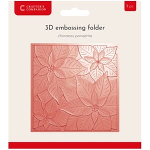 Crafter's Comp - Christmas Poinsettia Embossing Folder