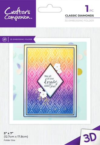 Crafter's Comp - Classic Diamonds Bold 3D Embossing Folder