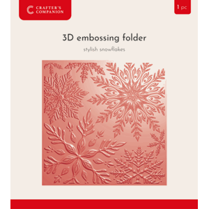 Crafter's Comp - Stylish Snowflakes Embossing Folder