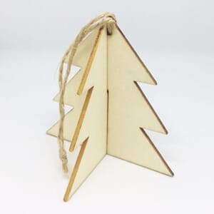 3D oppheng - Juletre, høyde 8 cm, 1 stk