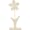 Tredekor - Blomst, H: 23 cm, B: 9,5 cm, 1 stk
