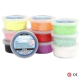 Foam Clay®, Ass. farger, Basic, 10x40g