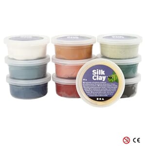 Silk Clay®, Creamy, ass. farger, 10x40g