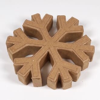 Pappmache - Snøfnugg, str 111x111 mm, 1 stk
