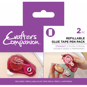 Crafter's Comp - Glue Tape Pen & Refill Pack Straight