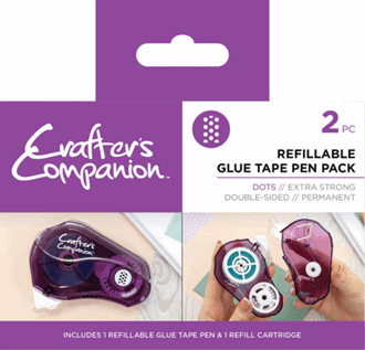 Crafter's Comp - Glue Tape Pen & Refill Pack Dots