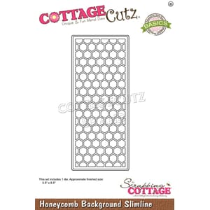CottageCutz - Cottage Honeycomb Background Slimline Dies