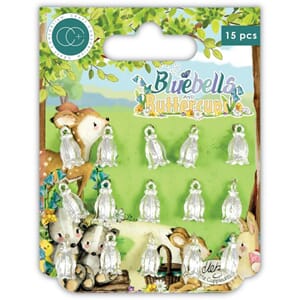 Craft Consortium - Bluebells and Buttercups Metal Charms