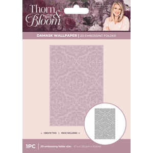 Crafter's Comp - Damask Wallpaper 2D Embossing Folder