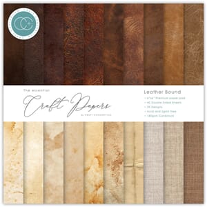 Craft Consortium - Leather Bound 6x6 In Paper Pad