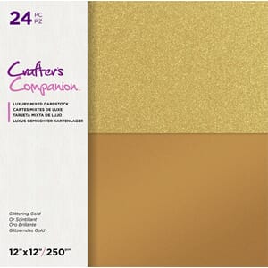 Crafters Companion - Regal Rose Gold Paper Pad, 12x12, 24/Pk