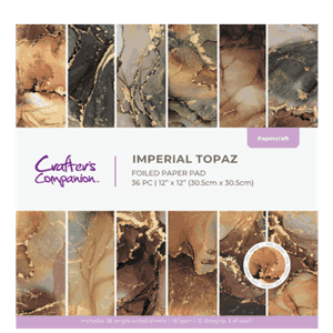 Crafter's Companion - Marble Paper Pad Imperial Topaz