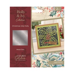 Crafters Companion - Christmas Jolly Holly & Ivy Metal Die