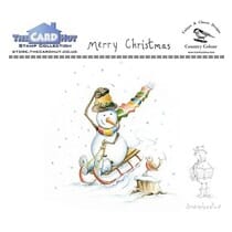 The Card Hut Snowboots: Merry Christmas Clear Stamps