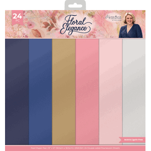 Crafter's Companion - Floral Elegance Pearl Paper Pad