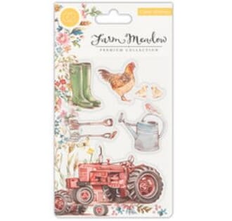Craft Consortium: Farm Meadow Clear Stamps, 4x6 inch