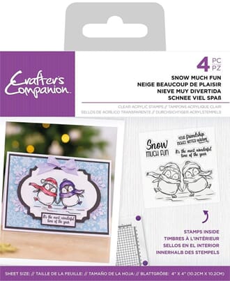 Crafter's Companion - Snow Much Fun Clear Stamps