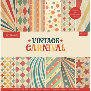 Crafter's Companion - Vintage Carnival 12x12 Inch Paper Pad