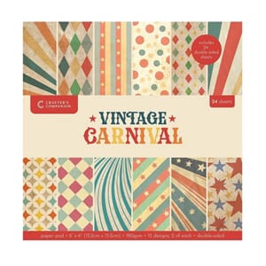 Crafter's Companion - Vintage Carnival 6x6 Inch Paper Pad