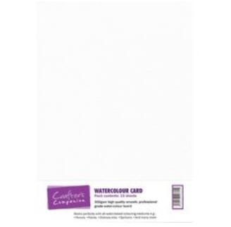 Crafters Companion: Watercolour Card Pack, A4, 15 stk