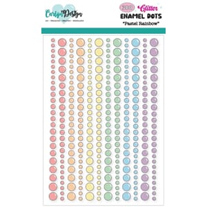 CarlijnDesign - Pastell Rainbow Glitter Enamel Dots