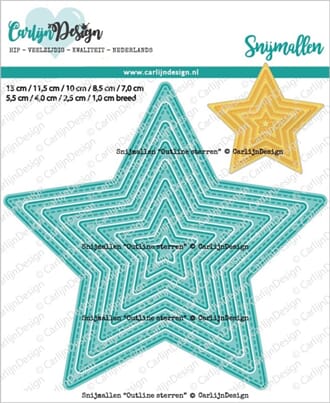CarlijnDesign: Outline Star Die, str 71-13 cm