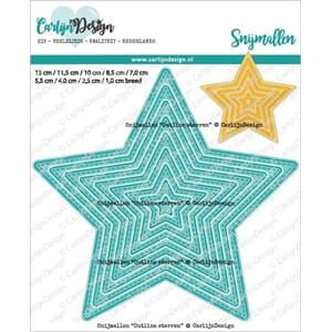CarlijnDesign: Outline Star Die, str 71-13 cm