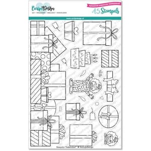 CarlijnDesign - Slimline Gifts Clear Stamps, 6x8 inch