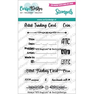 CarlijnDesign - Clear Stamps ATC English