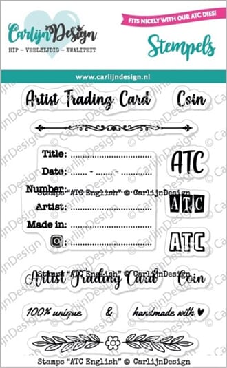 CarlijnDesign - Clear Stamps ATC English