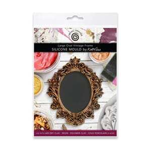 Cosmic Shimmer - Large Oval Vintage Frame Silicone Mould