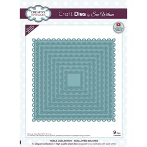 Creative Expressions: Scalloped Squares By Sue Wilson Dies