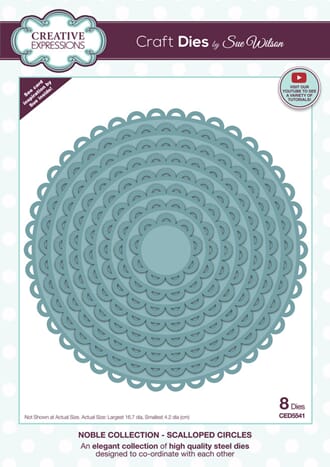 Creative Expressions - Scalloped Circles Craft Die